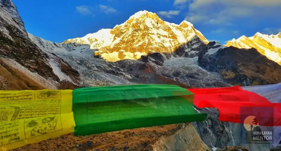 Glorious Mt. Annapurna during sunrise