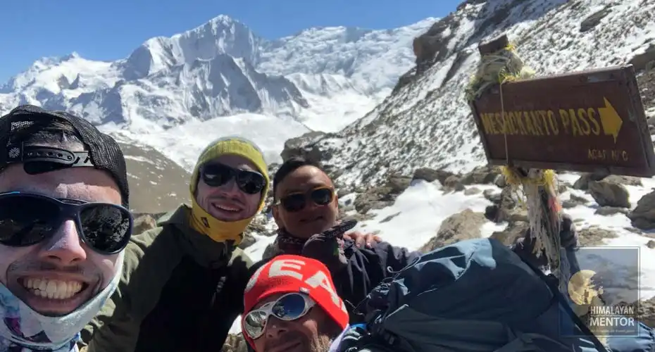 After crossing Tilicho Lake, near Dharmashala