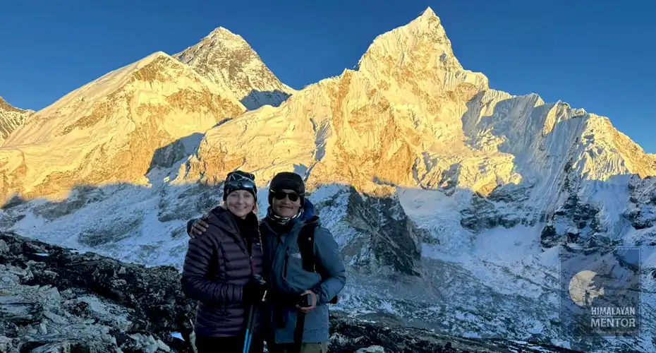 Sunset from Kalapatthar (5,545m.)