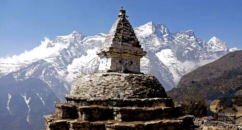 Beautiful Chorten seen during the trek
