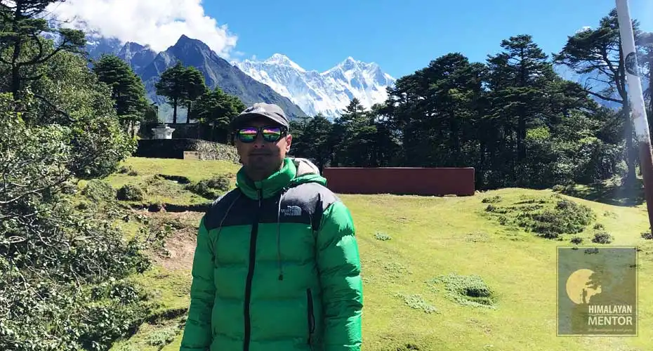 Mt. Everest view from Everest View Hotel, Syangboche