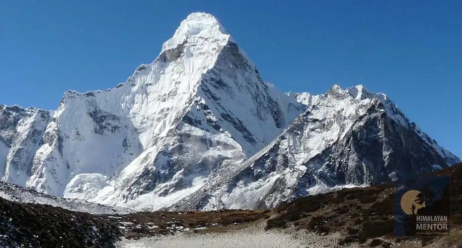 The close view of Mt. Ama Dablam