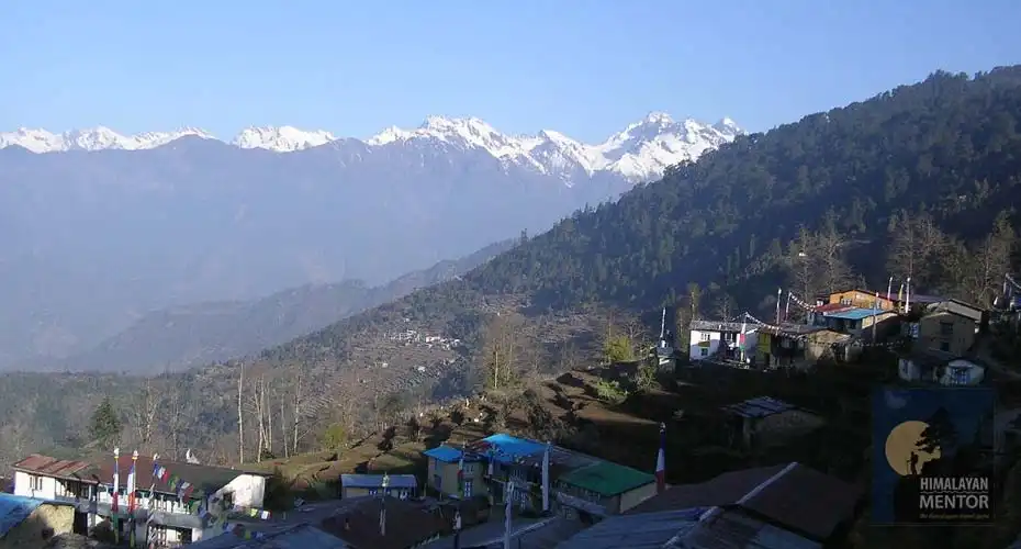 View from Sermathang village, Helambu
