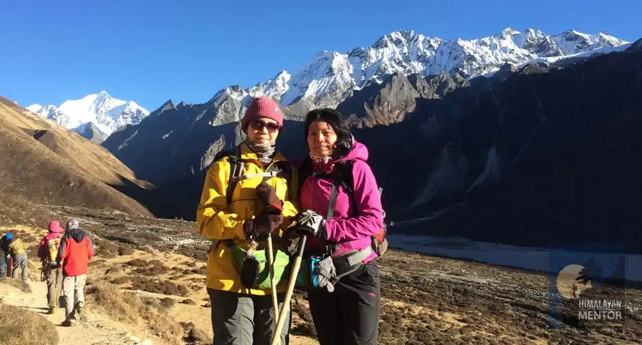 Beautiful time at Kyangjin Gompa with beautiful view