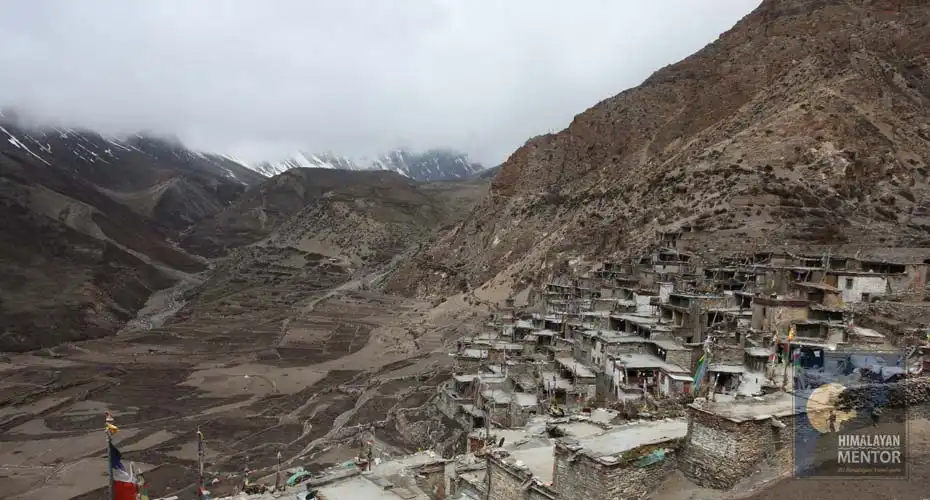 Beautiful Nar village, destination of the trek