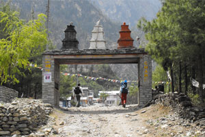 Trekking trails are being shortened due to road construction Trekking trails are being shortened due to road construction