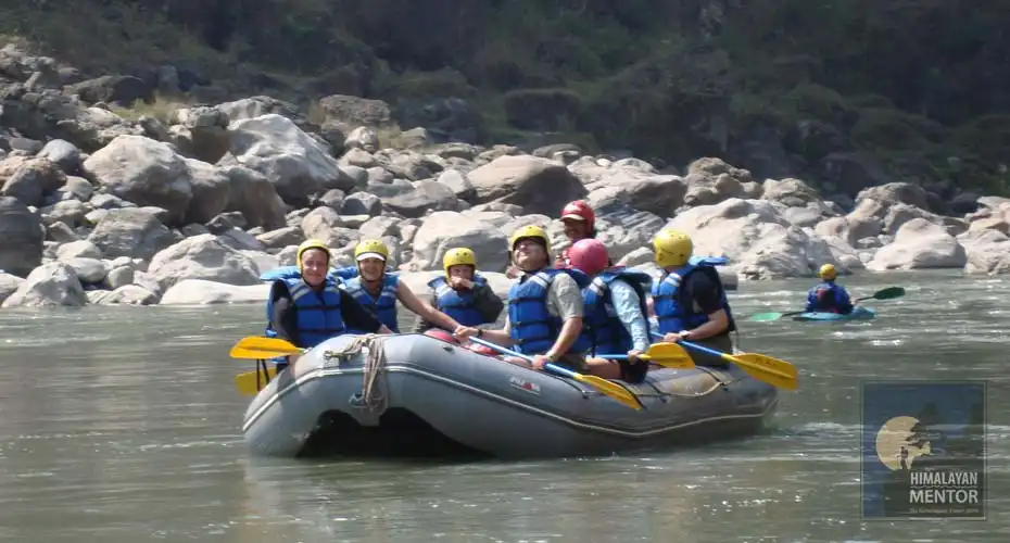 Relaxing time during a day paddling