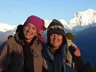 Ghorepani Poon Hill trek review Justine and Kelly Munro