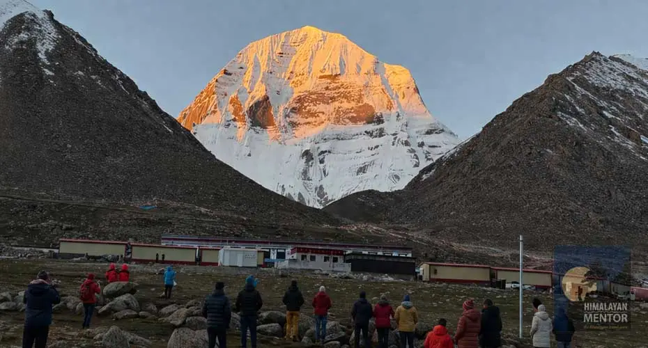 Golden view of Mt. Kailash