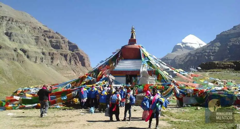 Glimpse of Mt. Kailash from Yamadwar