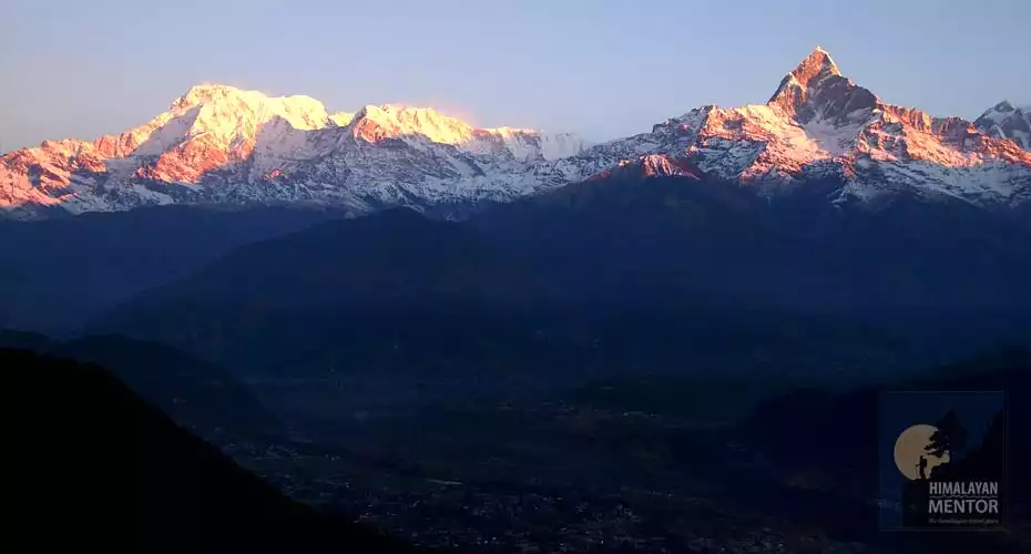 Sunrise view from Sarangkot, Pokhara, the beauty of Mother Nature