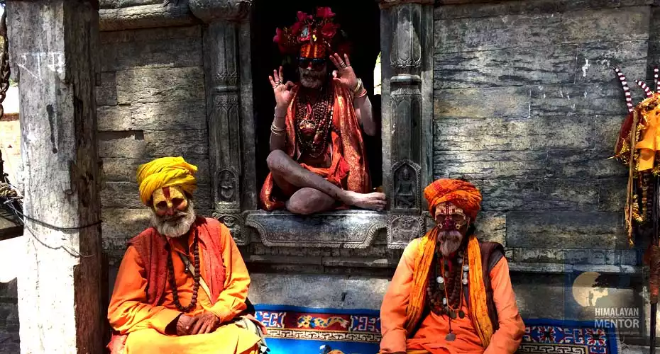 Holy Sadhus at Pashupatinath Temple, Kathmandu
